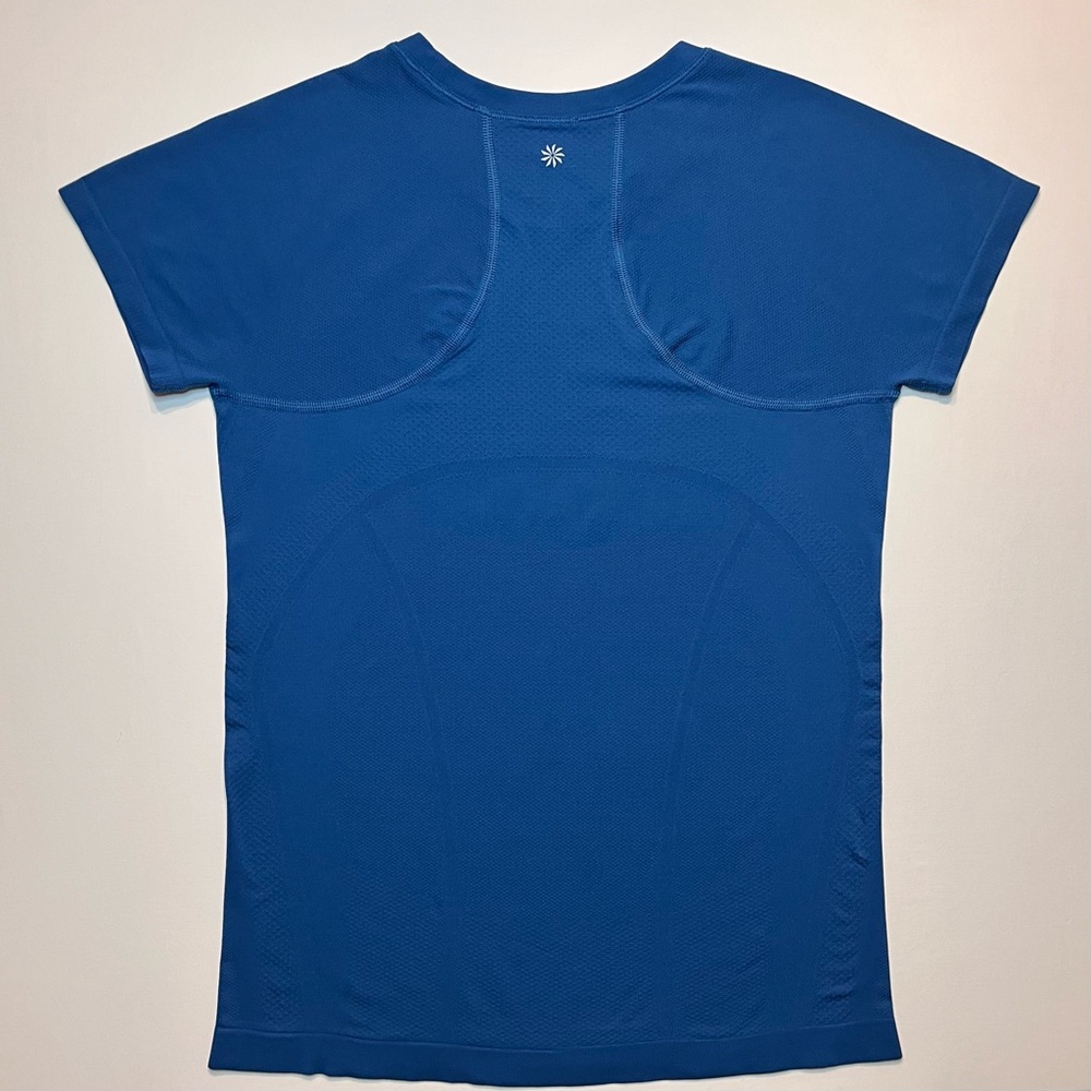 Women’s Athleta Momentum Seamless Tee Mesh Panels Stretch Breathable Sz. S - Picture 6 of 13